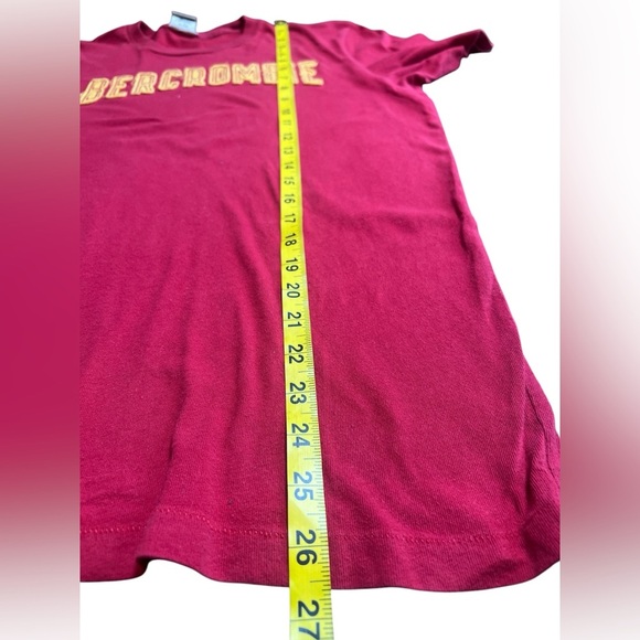 Abercrombie & Fitch Red Graphic Muscle Fit T-Shirt Men’s Large Vintage Y2K - Picture 3 of 5